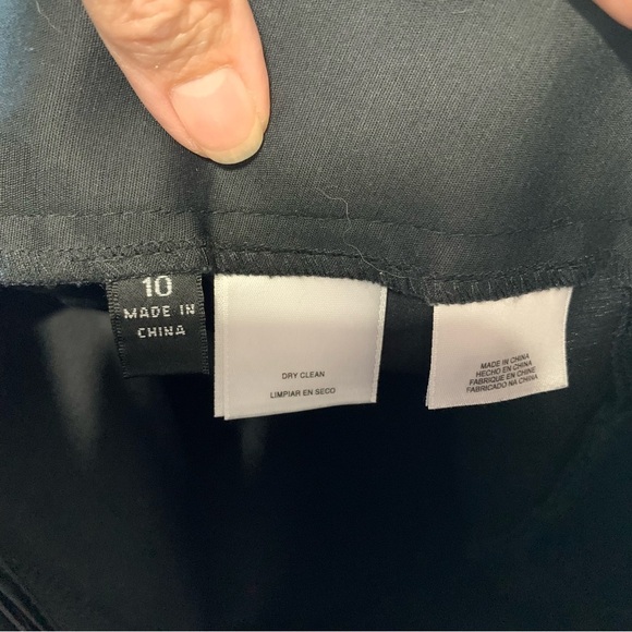 Kasper black cotton blend twill straight leg dress work pants.‎ EUC Size 10 - Picture 7 of 12